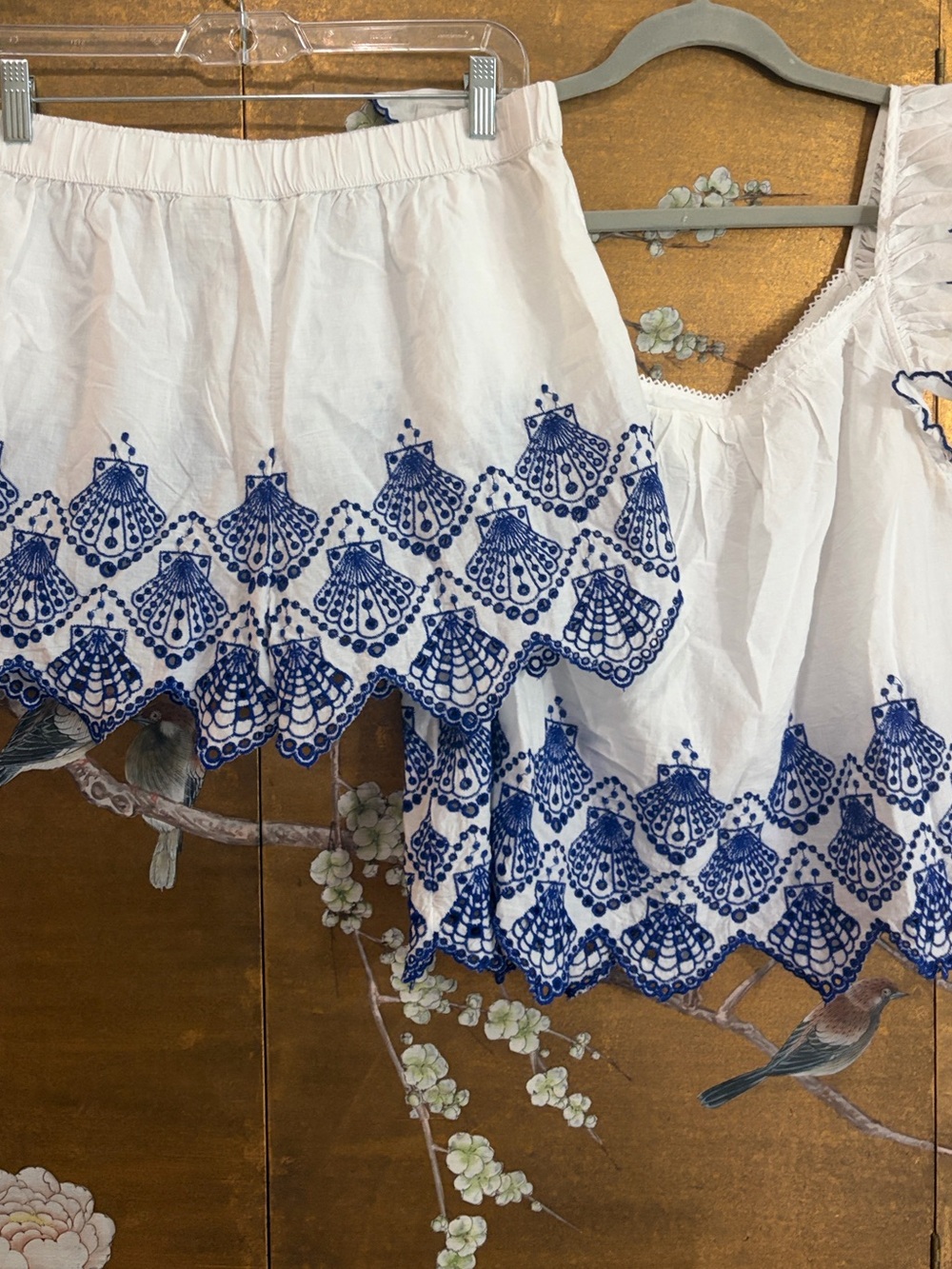 Calypso St. Barth 100% cotton, eyelet sleep set, old money, classy, cottagecore - Picture 6 of 11